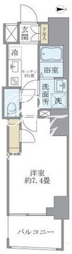 プルミエ市谷薬王寺 1101 間取り図