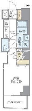 プルミエ市谷薬王寺 601 間取り図