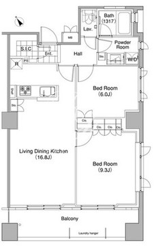 コンフォリア東池袋ウエスト 1003 間取り図