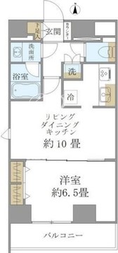 プレミアムキューブ上野 1101 間取り図