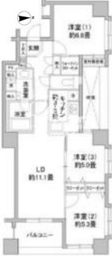 カスタリア本所吾妻橋 503 間取り図