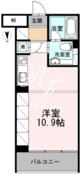 カスタリア目黒長者丸 314 間取り図