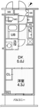 ライムレジデンス曳舟 104 間取り図