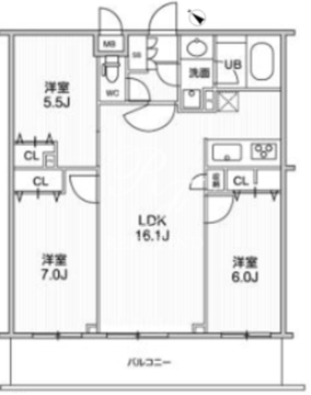 ライムレジデンス曳舟 114 間取り図
