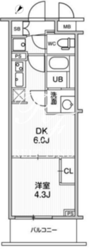 ライムレジデンス曳舟 303 間取り図