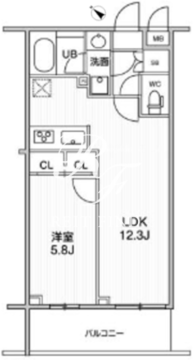 ライムレジデンス曳舟 316 間取り図