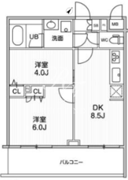 ライムレジデンス曳舟 319 間取り図
