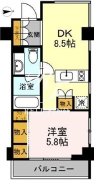 カスタリア目黒鷹番 310 間取り図