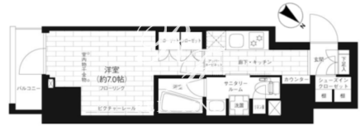 ステージグランデ台東根岸アジールコート 204 間取り図