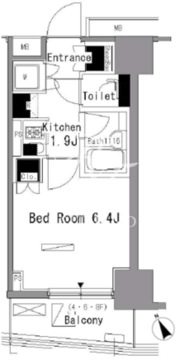 パークアクシス新板橋イースト 706 間取り図