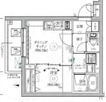 リルシア三軒茶屋 401 間取り図