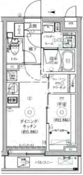 リルシア三軒茶屋 402 間取り図