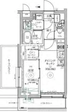 リルシア三軒茶屋 501 間取り図