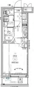 リルシア三軒茶屋 502 間取り図