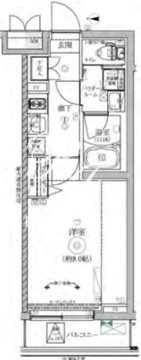 リルシア三軒茶屋 205 間取り図
