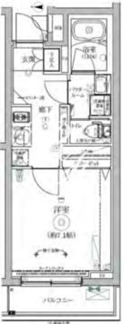 リルシア三軒茶屋 504 間取り図