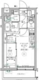 リルシア三軒茶屋 208 間取り図