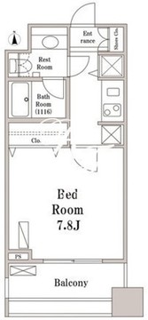 パークハビオ京橋 1104 間取り図