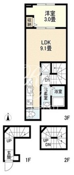 ウェルスクエア目黒祐天寺 303 間取り図