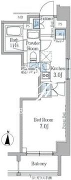 パークアクシス秋葉原 406 間取り図
