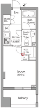 レジディア池袋ウエスト 303 間取り図