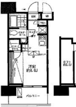 レジディア大森東 203 間取り図