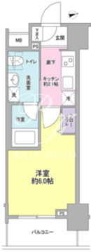 サンピエス大森 504 間取り図
