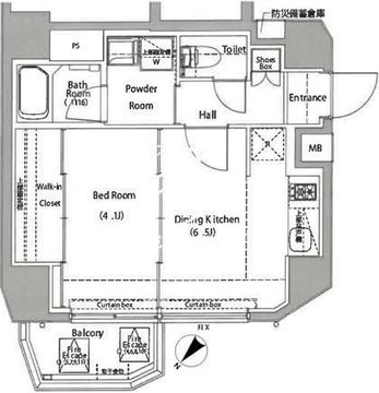 ログ初台 803 間取り図