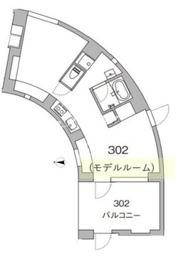天神町プレイス 302 間取り図