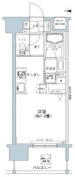 パークキューブ板橋本町 1305 間取り図