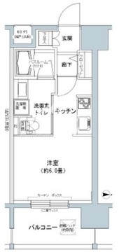 パークキューブ板橋本町 609 間取り図