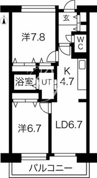アクティ目黒駅前 1-909 間取り図