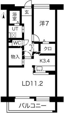 アクティ目黒駅前 1-713 間取り図