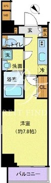 ディアレイシャス押上桜橋2 601 間取り図
