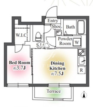 トグル護国寺 102 間取り図