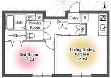 トグル護国寺 403 間取り図