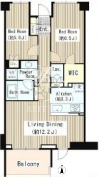 オアーゼ用賀 W-203 間取り図