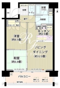 ガーデニエール砧レジデンス 305 間取り図