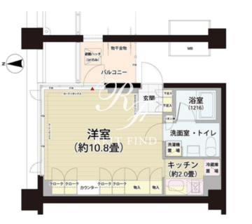 ガーデニエール砧レジデンス 534 間取り図