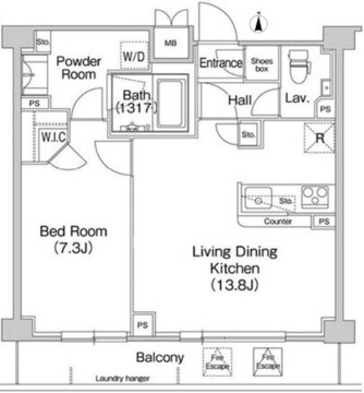 コンフォリア駒場 510 間取り図