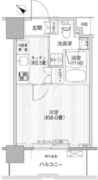 コスモグランス南品川 705 間取り図
