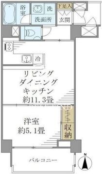 カナルグランデ 401 間取り図