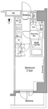 ザ・パークハビオ木場 1512 間取り図