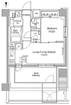ザ・パークハビオ高円寺レジデンス 512 間取り図
