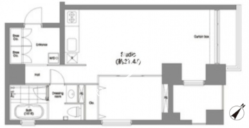 コンフォリア南青山 601 間取り図