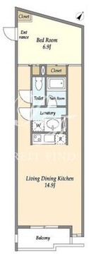 コージーコート中目黒 405 間取り図