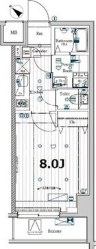 メイクスデザイン門前仲町ガーデン 404 間取り図