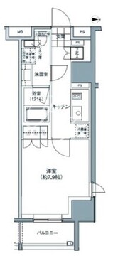 パークハビオ東中野 201 間取り図