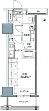 パークハビオ東中野 406 間取り図