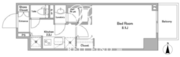 BPRレジデンス西早稲田 406 間取り図